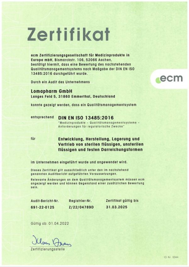 ISO 13485 German 2022